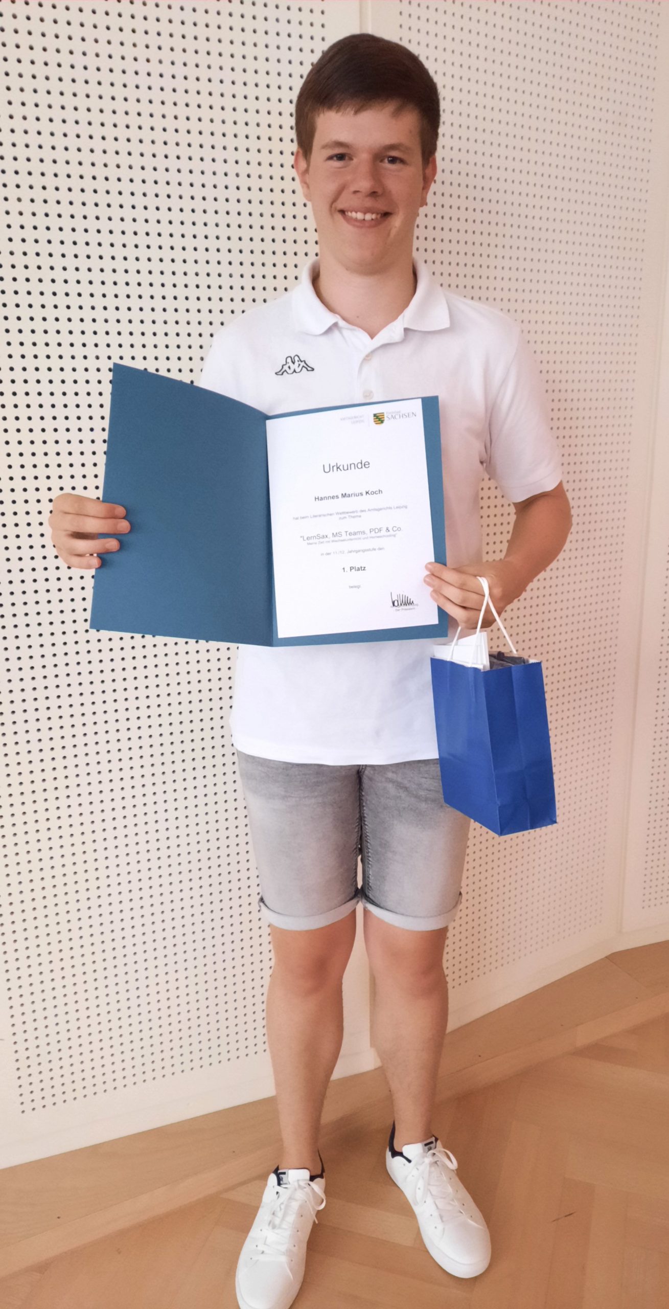 Erster Preis beim Literaturwettbewerb